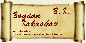Bogdan Kokoškov vizit kartica